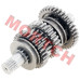 Genuine CFMoto countershaft assembly (0GQV-064000-5000). Fits CForce C4/C5 and GOES TERROX 550L/500L EPS. Complete transmission countershaft for reliable gear shifting.