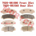 Front Rear Brake Sintered Pad - Model MICF7020-0810C0 CFMoto Sintered Brake Pad Set 7020-0810A0, 7020-0810B0 | CForce ZForce UForce 450-1000 | Front Rear Pads