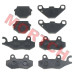 Complete brake pad kit for CFMoto U5 U8 UTV. Includes front left pad 7030-081320 (1PC), front right pad 7030-081420 (1PC), and rear pads 7030-081520 (2PCs). Budget-friendly option for basic maintenance needs. Upgraded sintered versions available for enhan