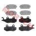 Complete brake pad set for CFMoto ZForce 500 600 800 Z6 Z8. Includes rear (9060-081010), front left (9060-080910), front right (9060-080810). Premium stopping power for SSVs. Years 2010-2016.