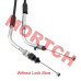 High-quality throttle cable without lock slice (193cm length) for GY6 50cc, 125cc, 150cc scooters, mopeds, and ATVs. Durable construction for smooth throttle control. Universal fit for most Chinese scooters. Check additional images for lock slice details.