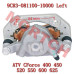 CFMoto Front Brake Caliper LH 9CR3-081100-10000 for CForce 450/520/625 ATV | Left Side Brake System