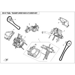 Rear Cylinder Head Sub Assy - Model MICF0JYA-026000-20000