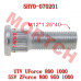 High-quality wheel bracket bolts (lug nuts) for CFMoto vehicles. OEM part number 5HY0-070201. M12x1.25x40 thread, pack of 4pcs. Fits ZForce and UForce 800/950/1000 series (2018-2025). Compatible with Sport, Trail, XL models. Essential wheel mounting hardw