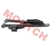 Genuine CFMoto front LH upper swing arm assembly (part 5BYV-050110-8002-0BP00). Fits ZForce 950 Sport-4/Sport, ZForce 800 Sport, and ZForce 650 Sport. Black finish, welded steel construction for precise front suspension alignment.