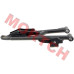 Genuine CFMoto front RH upper swing arm assembly (part 5BYV-050310-8002-0BP00). Fits ZForce 950 Sport-4/Sport, ZForce 800 Sport, and ZForce 650 Sport. Black finish, welded steel construction for precise front suspension alignment. Pair with LH arm #5BYV-0