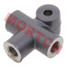 T-Joint, Hydraulic Brake - Model MICF7020-081001 OEM CFMoto hydraulic brake T-joint (7020-081001) for brake line connection. Compatible with CForce 450/520/550, ZForce 550/800/1000, UForce 500/800 ATV UTV models. High-quality brake system component ensures reliable braking performance.