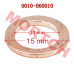 Genuine CFMoto washer 10 (part 0010-060010). Standard 10mm flat washer for ATV/SSV/UTV/motorcycle applications. Zinc-plated steel construction for load distribution and bolt retention.