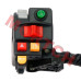 LH Handlebar Switch - Model MICF9010-160600-A000 CFMoto handlebar switch, 9010-160600-A000, left hand switch, CF500 X5 parts, LH switch assembly, ATV control switch, handlebar controls, X5 handlebar switch, turn signal switch