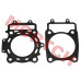 Complete cylinder gasket set for CF Moto CF500/LH188 liquid-cooled engines. Includes cylinder head gasket (0180-022200/CF188-022200) and cylinder base gasket (0180-023004/CF188-023004). Compatible with X5 and UForce 500 models. Essential sealing component
