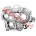 OEM CFMoto left crankcase 0180-011100-0080 (CF188-011100) for CF188/CF188-A/CF188-B/CF188-C 500cc and 196S-B/196S-C 600cc engines. Compatible with U6, X6 models (2010-2017). Essential engine component for crankshaft assembly. Direct replacement for damage