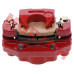 CFMoto rear brake caliper, 7000-080170-10000, ZForce 500 brake parts, ZForce 800EX caliper, sintered brake pad, CF500US brakes, CFMoto SSV parts, RH brake caliper