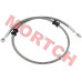 OEM CFMoto Rear Brake Lower RH Fluid Hose (Part# 7000-080160) for ZForce 550EX & 800EX (2012-2020). Direct-fit replacement for CF500US-EX & CF800 side-by-side vehicles. Ensures reliable brake performance.