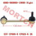 Rear Linkage Bar (RH) - Model MICF4060-060800-10000 OEM Rear Linkage Bar (RH) for CFMoto SSV, Part No. 4060-060800-10000. Length 130mm, Thread M10. Compatible with CF600-6 Z6, CF625-6 Z6. Quality suspension linkage for improved ride stability.
