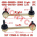 CFMoto Z6 Rear Linkage Bar Set Left 4060-060700-10000 & Right 4060-060800-10000 | CF600 CF625 SSV Parts