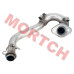 CFMoto front exhaust pipe, muffler front pipe, header pipe, 7000-021100-00001, ZForce 800 exhaust pipe, ZForce 800 Trail front pipe, ZForce 800EX muffler pipe, CFMoto SSV exhaust component, OEM exhaust pipe