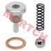 Complete OEM gearshift limit bolt assembly for CFMoto CForce 800, UForce 800, ZForce 800 with 2V91W X8 engine. Part #0800-068000. Includes spring seat, washer, steel ball, and limit spring. Essential transmission component for CF800-2 and CF800ATR models.