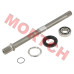 Genuine CFMoto front output shaft assembly (part 0JWA-062300-10001). Fits CForce 800/850/1000, ZForce 950/1000, and UForce 1000. Complete kit includes shaft, bearing, seal, and retainer. Essential 4WD driveline component.