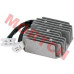 High-quality 2 plug, 6-wire voltage regulator rectifier for 4-stroke GY6 125/150/250cc engines. Compatible with 152QMi 152QMJ 157QMI 157QMJ engines with 11 pole stator. Suitable for scooters, quads, ATVs, mopeds from brands like Dazon, JMstar, Jonway, Mil