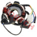 gy6 8 pole stator, 5 wire stator, stator magneto, gy6 50cc stator, 139qmb stator, scooter stator, gy6 stator generator, 125cc 150cc stator, 8 coil stator, gy6 electrical parts