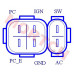 High-performance GY6 50cc CDI module with unrestricted 11,000rpm capability. Compatible with 50cc-150cc scooters, ATVs, dirt bikes, and go karts. Features 6-pin connector, fits GY6/QMB139 and Honda-style engines. Quality replacement ignitor for reliable s