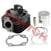 JOG cylinder, 70cc cylinder, 47mm cylinder, 1E40QMB cylinder, 12mm pin, big bore kit, scooter upgrade, high performance, JOG parts, cylinder assembly, 2-stroke cylinder