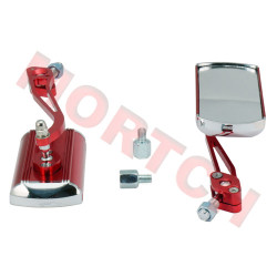 Motorcycle Rear View Mirror Aluminum - Model MIRVM-YMHRED