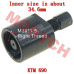 Magneto Rotor Remover M36 x P1.5 Right Thread - Model MITLKTM690-5038 KTM 690 Magneto Rotor Puller M36x1.5 Right Thread - Rally/SMC/Duke/Enduro Flywheel Tool