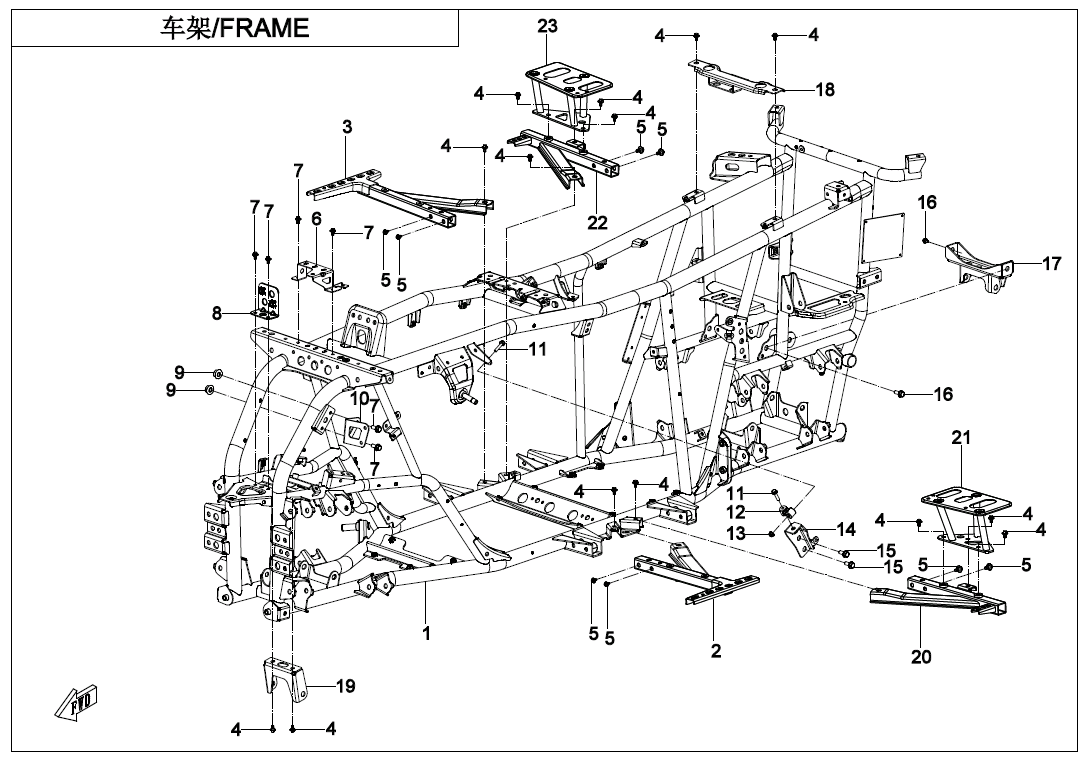 FRAME CF500AU-9L-F03-V1