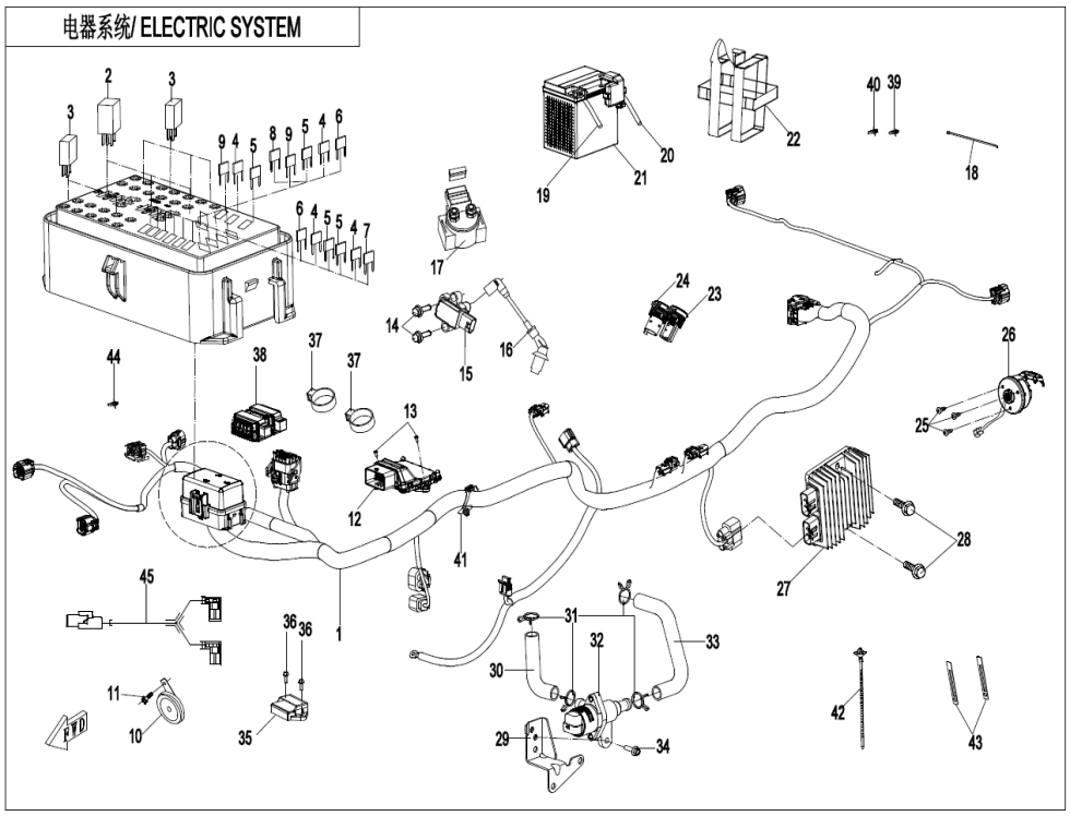ELECTRIC SYSTEM CF500AU-9L-F15-1
