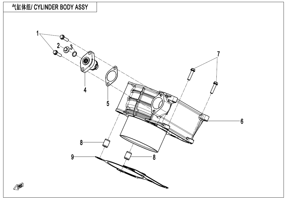 CYLINDER BODY C4-E02-3