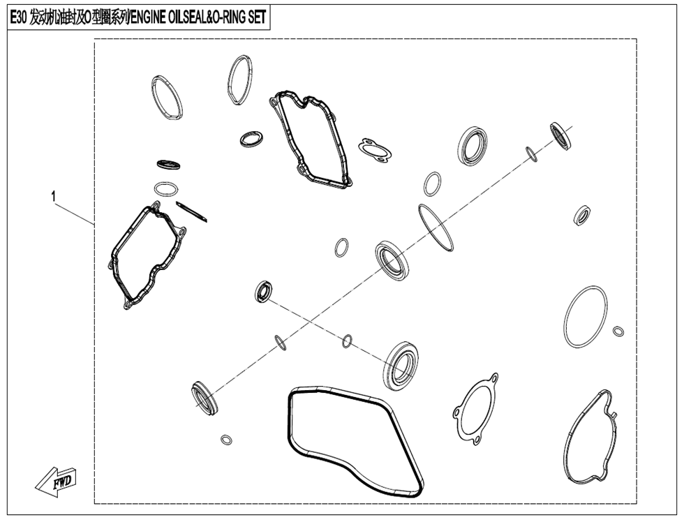 ENGINE OIL SEAL & O-RING 2V91Y-Z10-E30