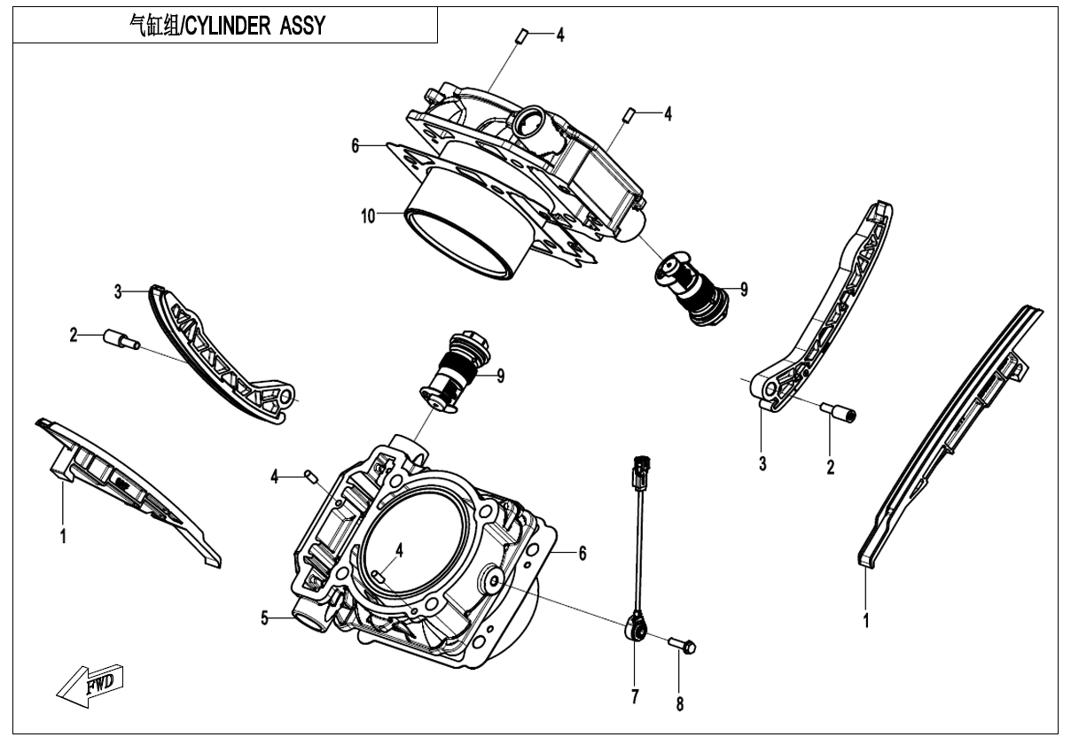CYLINDER BODY 2V91Y-F-E02-3-V2