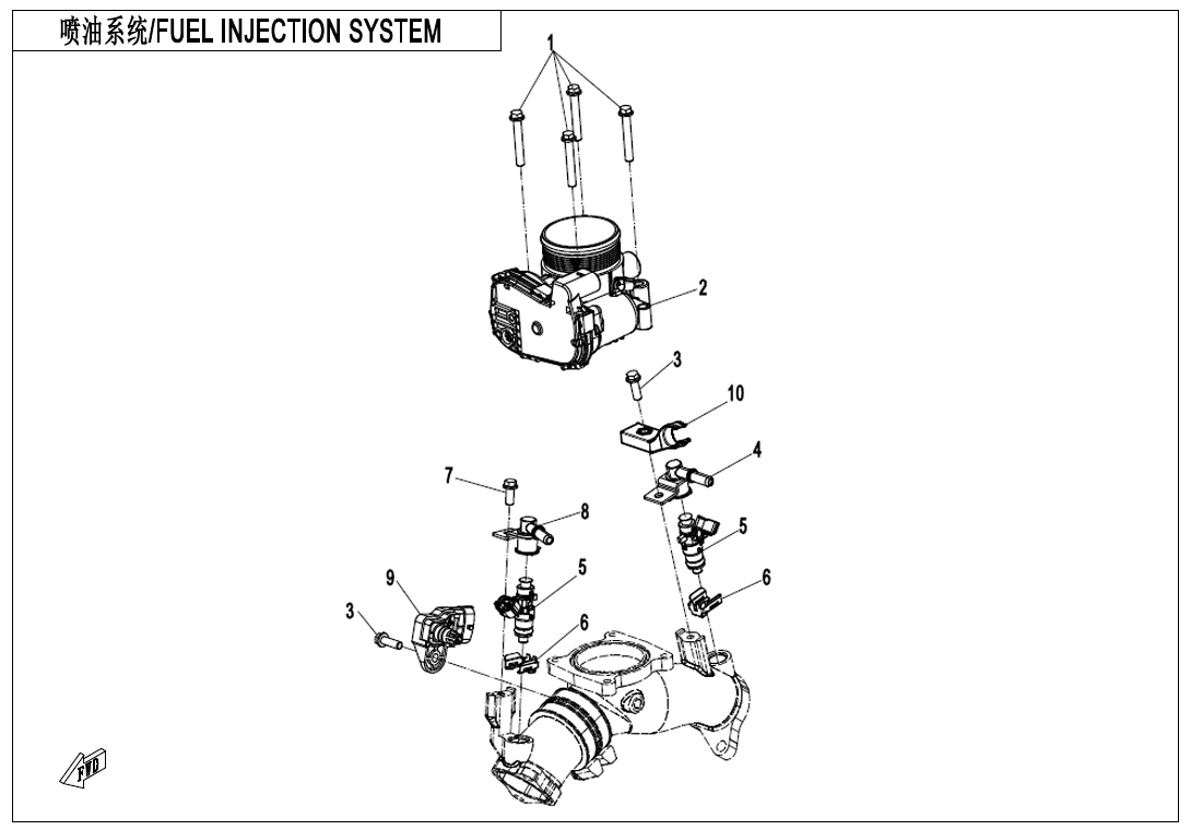 FUEL INJECTION SYSTEM 2V91Y-F-E17